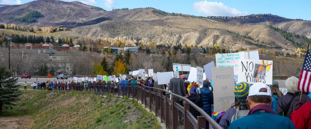 Eagle County Colorado Vail Eagle Indivisible No Kings Rally and March